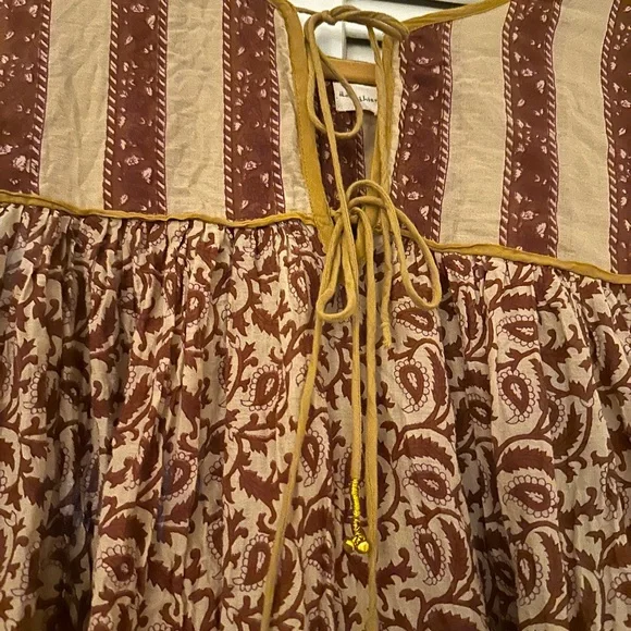 Daughters of India Maxi Dress - Brown and Purple - Picture 3 of 10